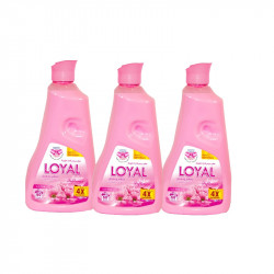 Loyal concentrated Fabric Softener , Pink 1500 ML, 3 PACKS