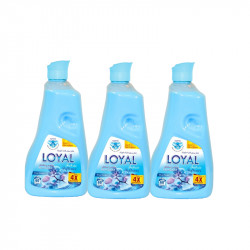 Loyal concentrated Fabric Softener, Blue 1500 ML, 3 PACKS