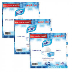 Bono tissue paper 2*150 sheets double carton, 3 PACKS