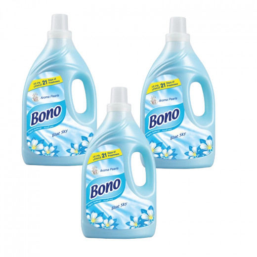 Bono laundry softener blue 3 litres, 3 PACKS