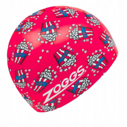 Zoggs Sea Life printed silicone swimming cap for adults