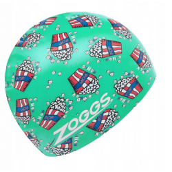 Zoggs Sea Life printed silicone swimming cap for adults