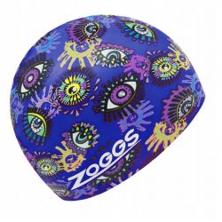 Zoggs Sea Life printed silicone swimming cap for adults