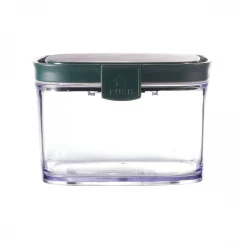 Square Airtight Food Container Jar 660 ml, Green