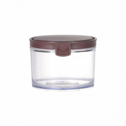 Vague Round Airtight Food Container Jar 570 ml Brown