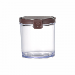 Round Airtight Food Container Jar 390 ml Brown