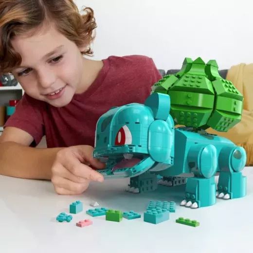 MEGA Pokemon Jumbo Bulbasaur Building Toy Kit, with 1 Action Figure - 789pcs