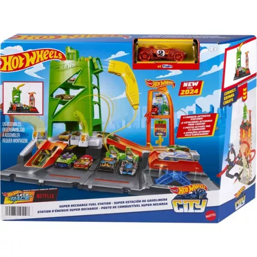 Hot Wheels City Super Recharge Fuel Station