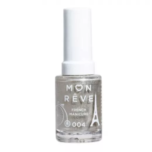 Mon Reve French Manicure Nail Polish for French Manicure 004 Silver Tip, 13ml