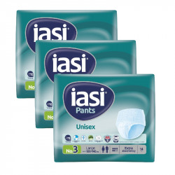 Iasi Unisex Pants No.3 Large, 14 pcs, 3 Packs