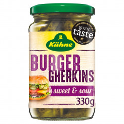 Kuhne Burger Crinkle Cut Gherkins 330 GM