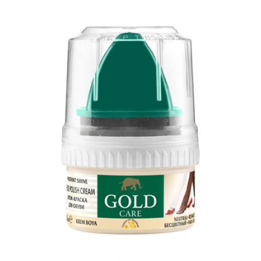 Gold Care Standard Shoes Polish Cream 50 ml - Neutral