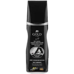 Goldcare automatic shine liquid shoe dye, black, 75 ml, plastic