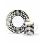 Madame Coco Lenora 4-Piece Coffee Cup Set, 90 ml