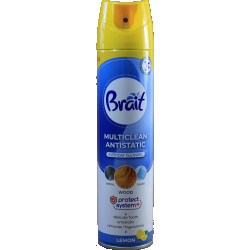 Brait Multi-Purpose Anti-Static Polish for Cleaning Various Surfaces with Lemon 350 ml