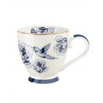 Madame Coco Mer Oiseau Mug, Blue, 1 Pcs