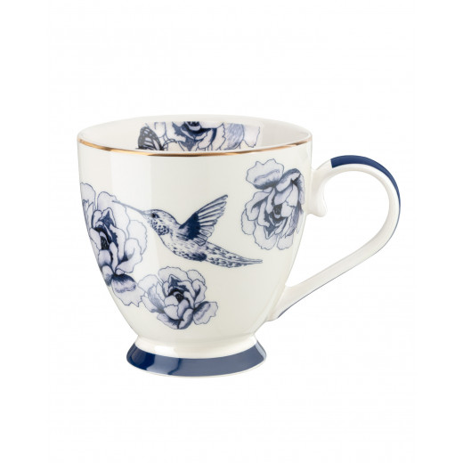 Madame Coco Mer Oiseau Mug, Blue, 1 Pcs