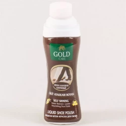 Gold Care Round Brown Liquid Shoe Polish 75 ml