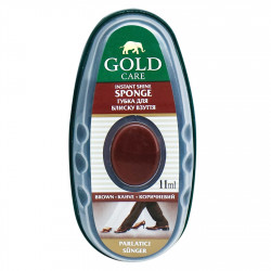 GoldCare Gloss Sponge with Dispenser Brown 11 ml