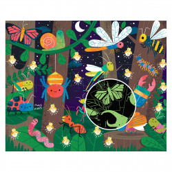 Glow in the dark puzzle forest bugs 48 Piece