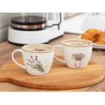 Madame Coco Lavender Pente 2-cup cup set