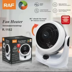 Raf Electric Fan Heater 2000W, Black White