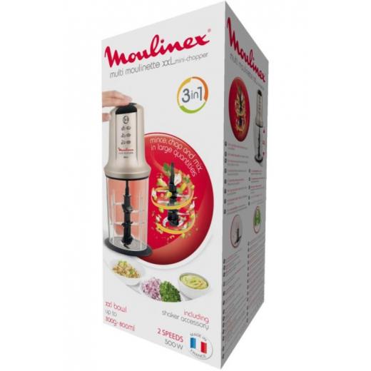 Moulinex AT718A electric food chopper 0.8 L 500 W Black, Silver