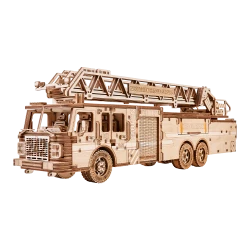 Wood Trick Rescue Firetruck Wooden 3D Puzzles for Adults and Kids to Build