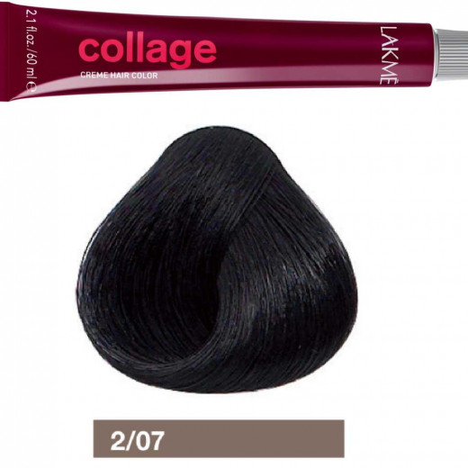 Lakme Collage Blue Natural Dark Brown Cream Hair Color 2/07