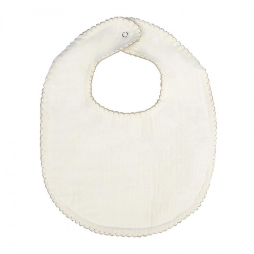 BabyJem Muslin Bib PLAIN, Ecru