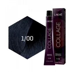 Lakme Collage Hair Coloring Cream 1/00 Black 60ml