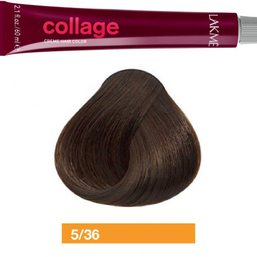 Lakme Collage Chestnut Gold Light Brown Cream Hair Color 5/36