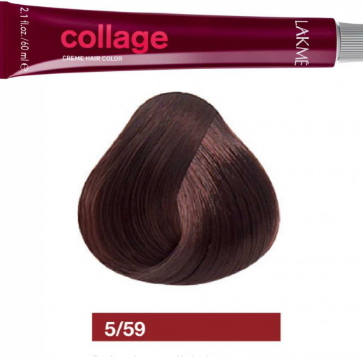 Lakme Collage Cream Light Brown Mahogany Red Hair Color 5/59