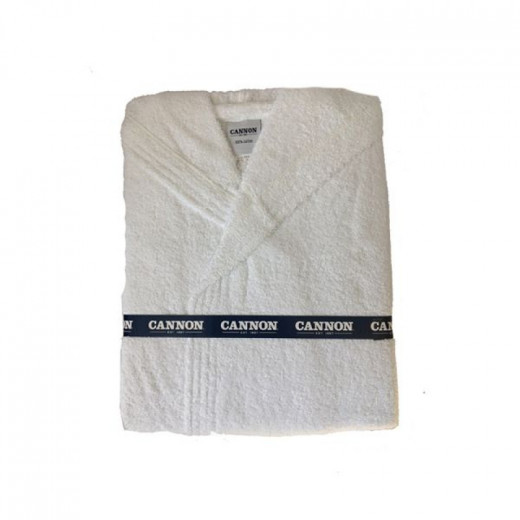 Cannon Plain Unisex Bathrobe (1 Piece), 100% Cotton, M, Ivory