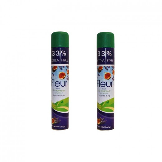 Fleur Air Freshener Lavender & Fig, 400 Ml, 2 Bottles