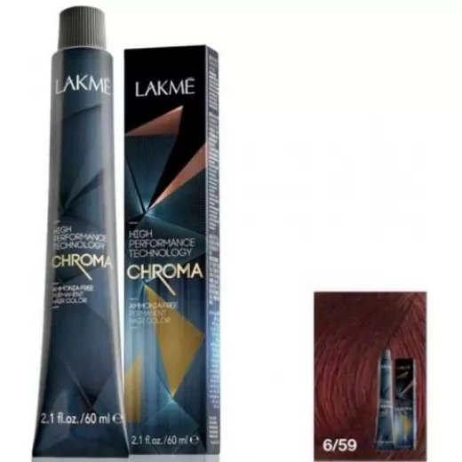 Lakme Chroma Red Mahogany Dark Blonde Cream Hair Color 6/59