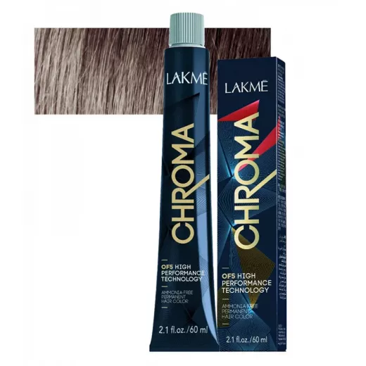 Lakme Chroma Cream Hair Color 6/17 Blue Ash Dark Brown