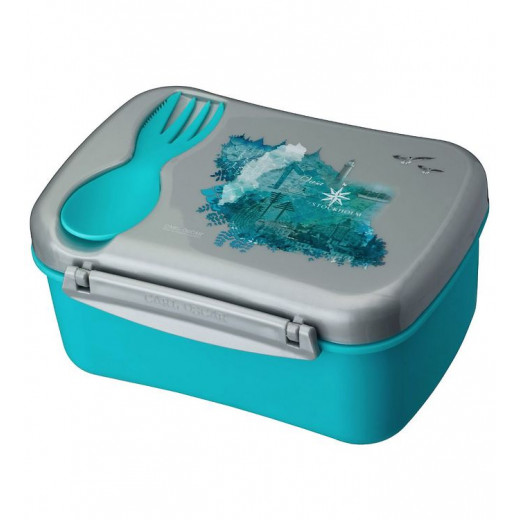 Carl Oscar Runes Wisdom Lunch box with cooling cover -Turquoise