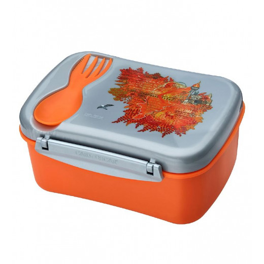 Carl Oscar Runes Wisdom Lunch box with cooling cover -Orange