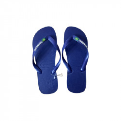 Havaianas Brasil Logo Navy Blue 43/44