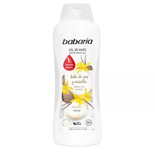 Babaria Bath Gel Coconut And Vanilla Milk X 1L