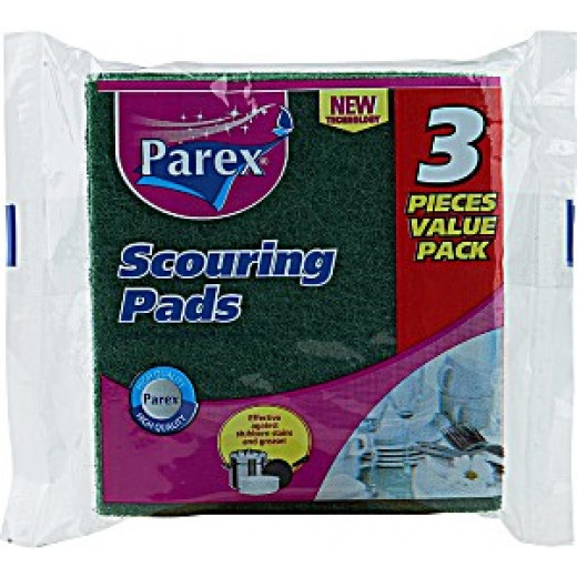 Parex Scourer Pad - 3 Count, Multi Color