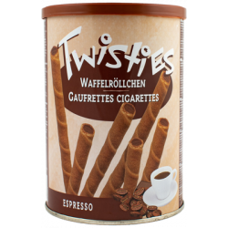 Twisties wafer rolls espresso 400g