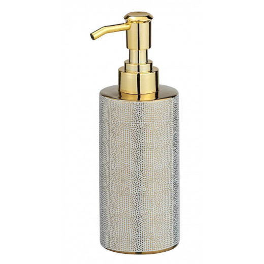 Wenko Liquid Soap Dispenser Nuria Gold/White