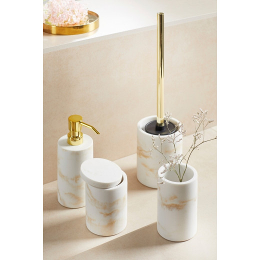 Wenko Liquid Soap Dispenser Odos White/Gold