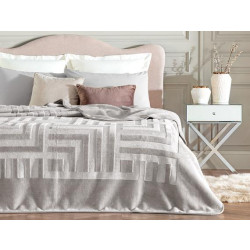 lMadame Coco Cheap Clementine Mink Emboss Double Blanket - Gray