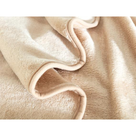 lMadame Coco Cheap Clementine Mink Emboss Double Blanket - Beige