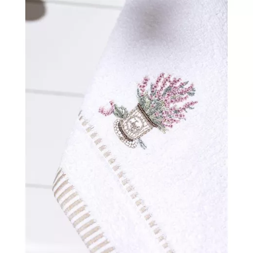 Madame Coco Curtice Embroidered Hand Towel