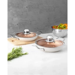 Madame Coco Pro Granite Look 4 Piece Pan Set