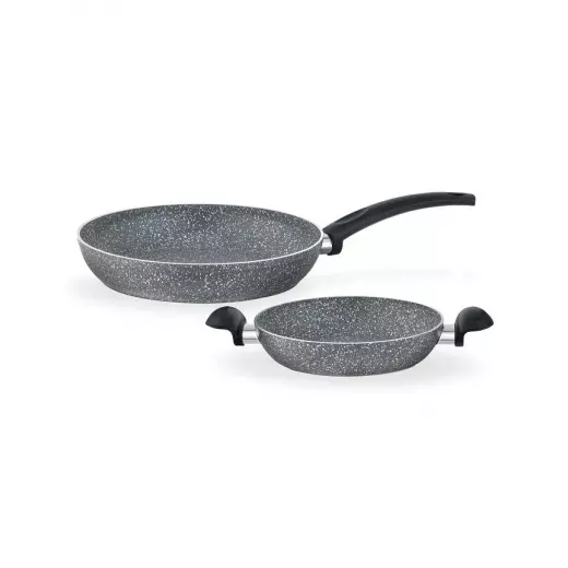 Madame Coco Gordes Granite Look 2 Piece Pan and Dish Set